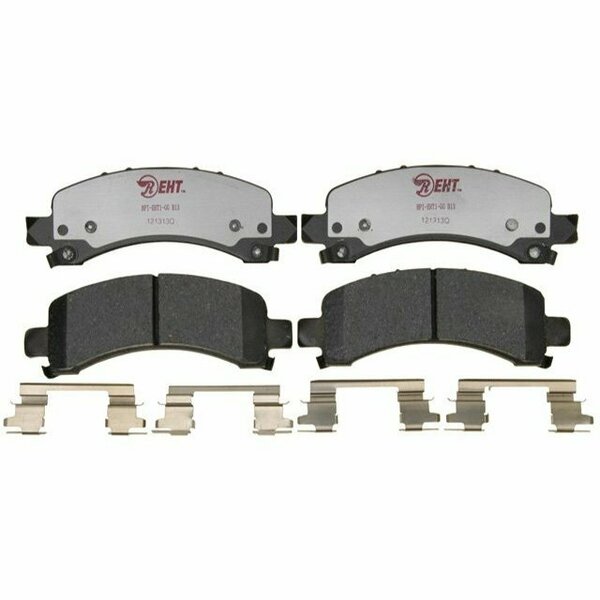 R/M Brakes BRAKE PADS OEM OE Replacement Hybrid Technology With Hardware EHT974AH